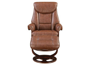 Image for Brown Chair With Ottoman
