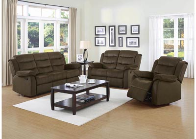 Image for Brown Reclining Loveseat