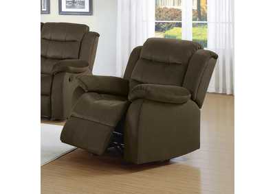 Image for Brown Glider Recliner