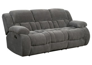 Image for Gray Reclining Sofa