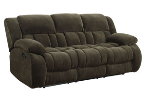 Image for Brown Reclining Sofa