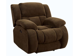 Image for Brown Glider Recliner