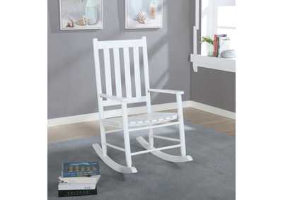 Image for Annie Slat Back Wooden Rocking Chair White