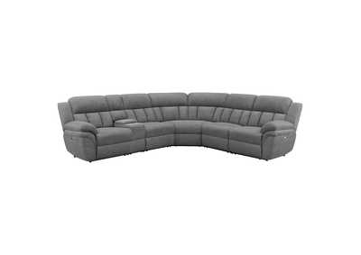 Bahrain 6-piece Upholstered Power Sectional Charcoal,Coaster Furniture