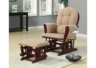 Image for Beige Glider w/ Ottoman