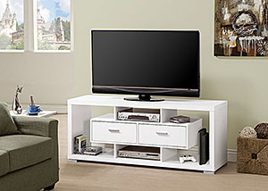 Image for White TV Console