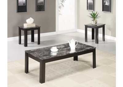 Image for Finish Marble Looking 3pc Table Set