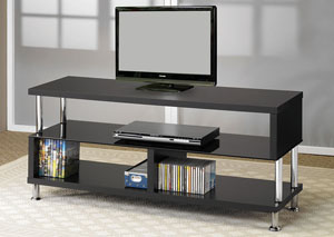 Image for Black & Chrome TV Stand