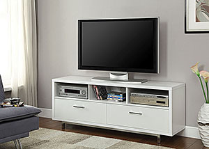 Image for White TV Console