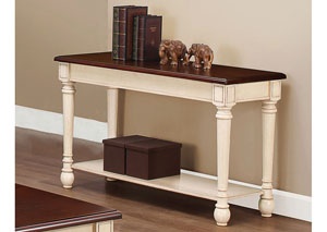 Image for Dark Cherry/ Antique White Sofa Table
