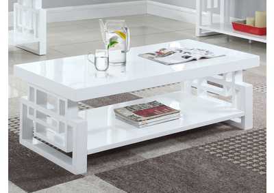 Image for Schmitt Rectangular Coffee Table High Glossy White