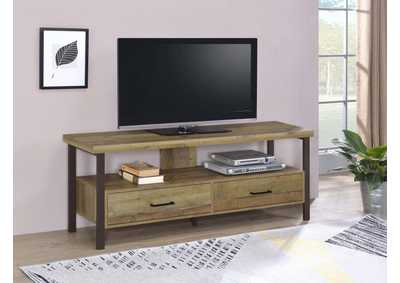 Image for Ruston 59" 2-Drawer Tv Console Weathered Pine