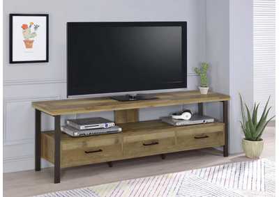 Image for Ruston 71" 3-Drawer Tv Console Weathered Pine