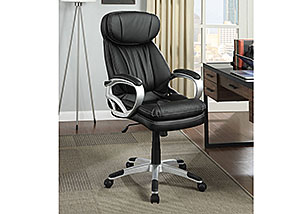 Black & Black Office Chair