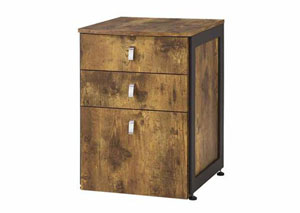 Image for Antique Nutmeg Estrella Industrial File Cabinet