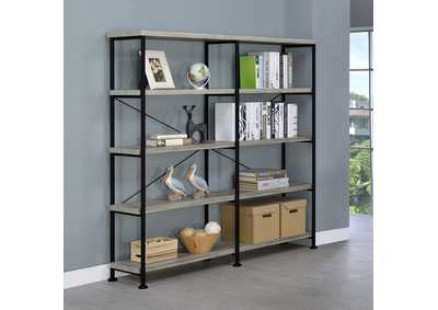 Image for Analiese 4-shelf Open Bookcase Grey Driftwood
