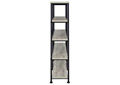 Analiese 4-shelf Open Bookcase Grey Driftwood,Coaster Furniture