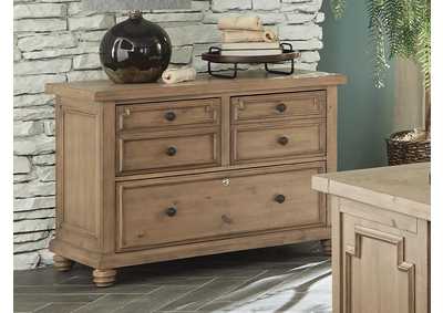 Image for Rustic Smoke File Cabinet