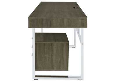 Whitman 4-drawer Writing Desk Weathered Grey,Coaster Furniture