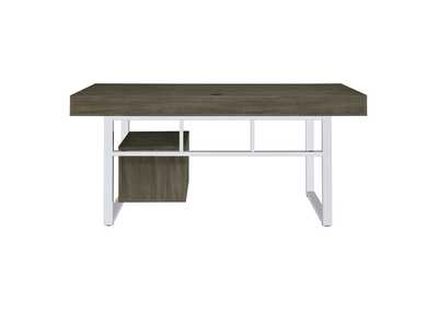 Whitman 4-drawer Writing Desk Weathered Grey,Coaster Furniture