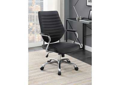 Image for Chase High Back Office Chair Black and Chrome