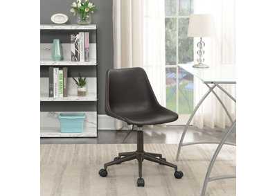 Image for Carnell Adjustable Height Office Chair with Casters Brown and Rustic Taupe