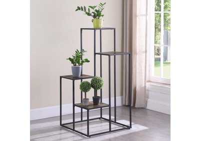 Image for Rito 4-Tier Display Shelf Rustic Brown And Black