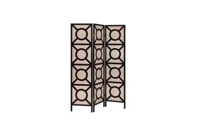 Image for Tan Transitional Cappuccino Folding Screen
