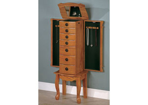 Image for Oak Jewelry Armoire