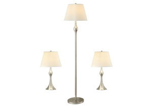 Image for Nickel Lamp (Set of 3)