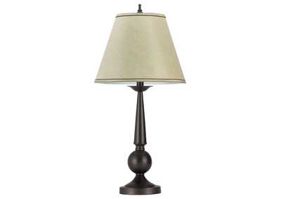 Image for Ochanko Cone shade Table Lamps Bronze and Beige (Set of 2)