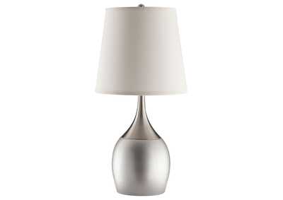 Tenya Empire Shade Table Lamps Silver and Chrome (Set of 2)