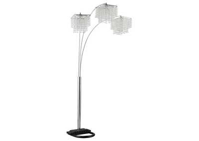 Miriam Crystal Drop Shade Floor Lamp Chrome