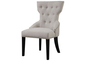 Image for White & Espresso Accent Chair