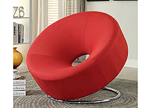 Image for Red & Chrome Lounge Chair