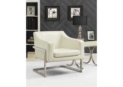Image for White Accent Chair