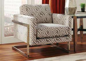 Image for Brushed Brass Accent Chair