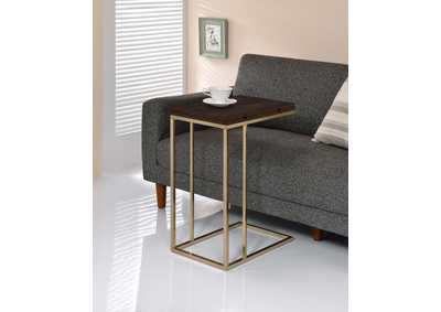 Image for Pedro Expandable Top Accent Table Chestnut and Chrome