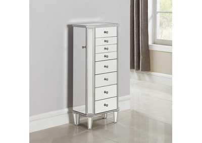 Image for Antique Silver Jewelry Armoire