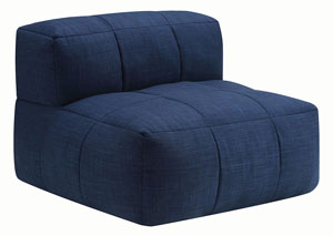 Image for Navy Armless Bean Bag