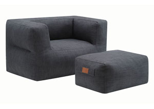 Image for Gray Chair And Ottoman
