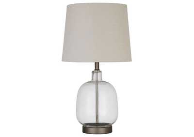 Costner Empire Table Lamp Beige and Clear