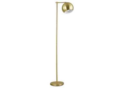 Image for Linnea 1-light Dome Shade Floor Lamp Brass