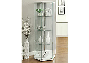 Image for White Curio Cabinet