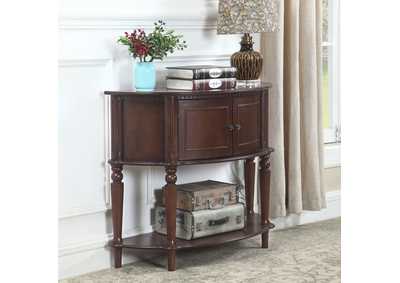 Image for Brenda Console Table with Curved Front Brown