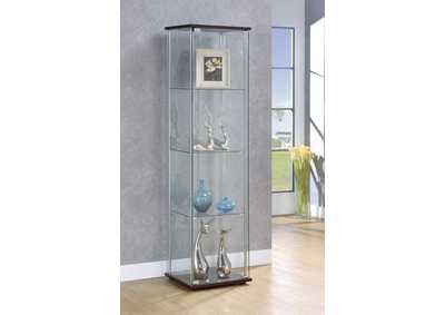 Image for Cappuccino Curio Cabinet