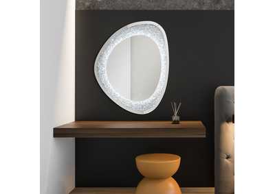 Mirage Acrylic Crystals Inlay Wall Mirror with LED Lights