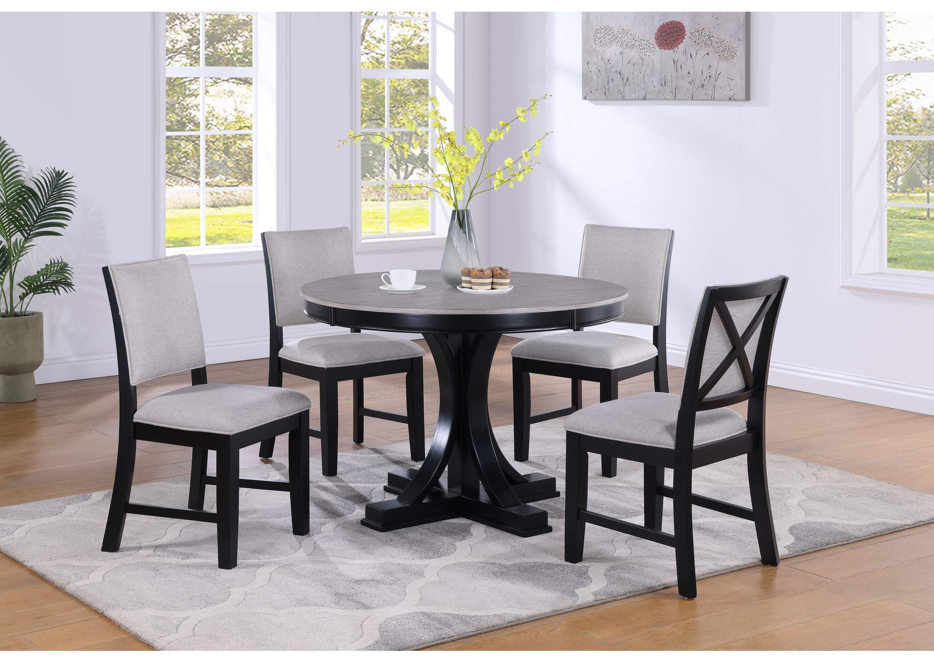Harriet Round Dining Table,Crown Mark