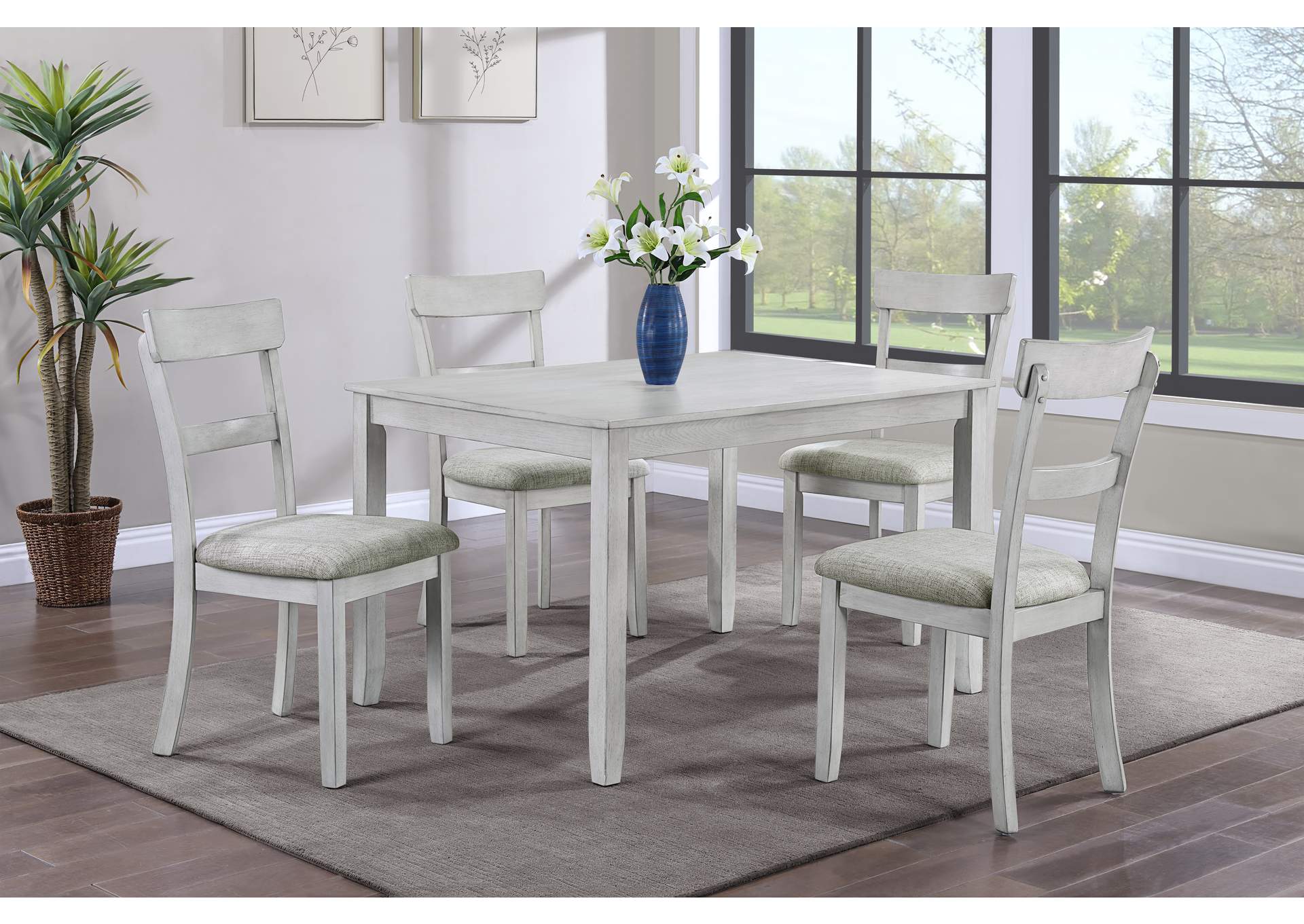 Henderson 5 - Pk Dinette Set Darkwood,Crown Mark