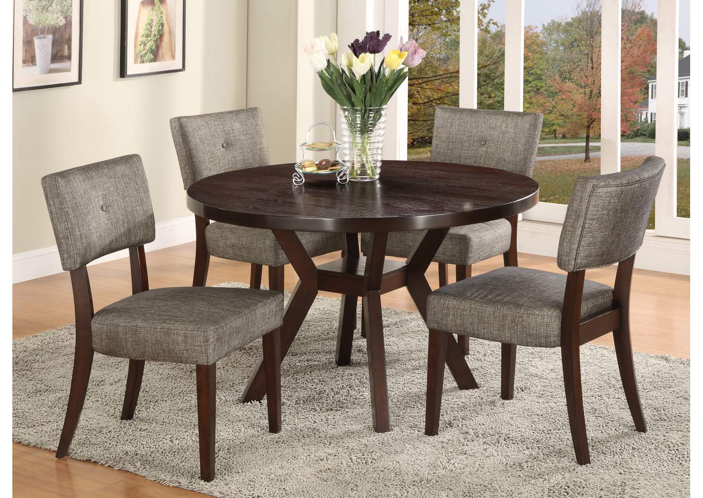 Kayla Woodgrain Dinette Table,ABF Crown Mark